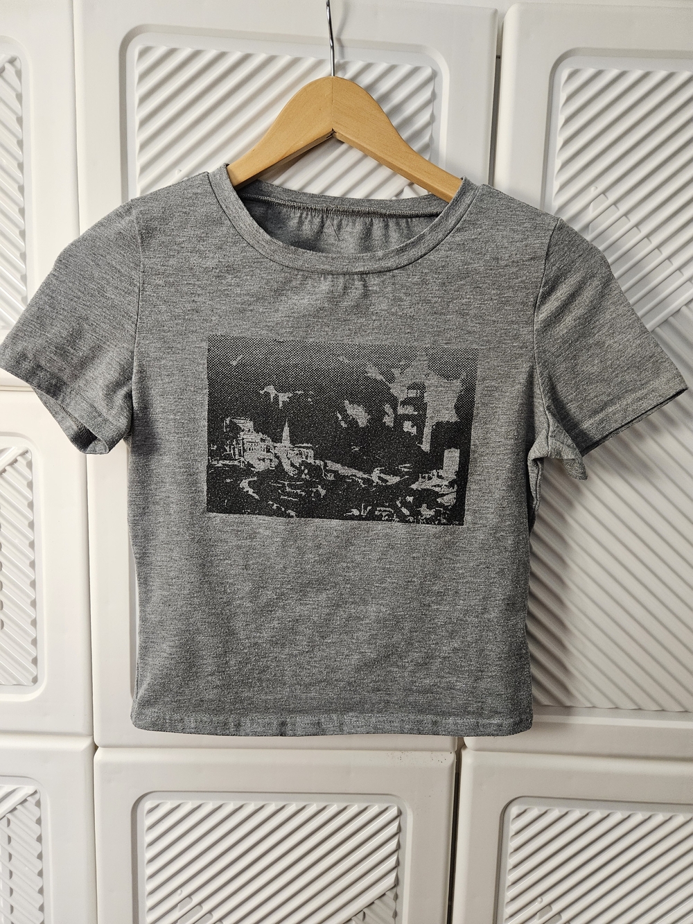 Gray Graphic Short Sleeve Tee